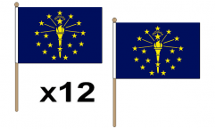 Indiana Hand Flags